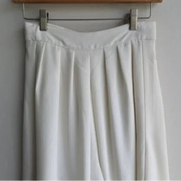 ASOS wide leg culotte pants - cream/white - Picture 5 of 8